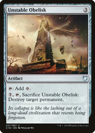 Unstable Obelisk [Commander 2018] | Exor Games New Glasgow