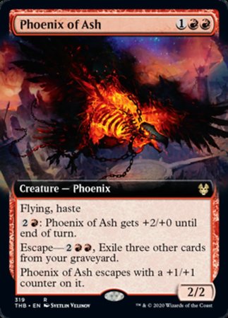 Phoenix of Ash (Extended Art) [Theros Beyond Death] | Exor Games New Glasgow