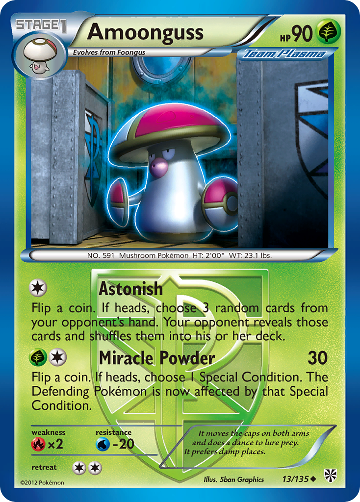 Amoonguss (13/135) [Black & White: Plasma Storm] | Exor Games New Glasgow