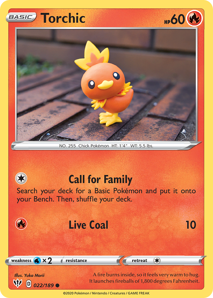 Torchic (022/189) [Sword & Shield: Darkness Ablaze] | Exor Games New Glasgow