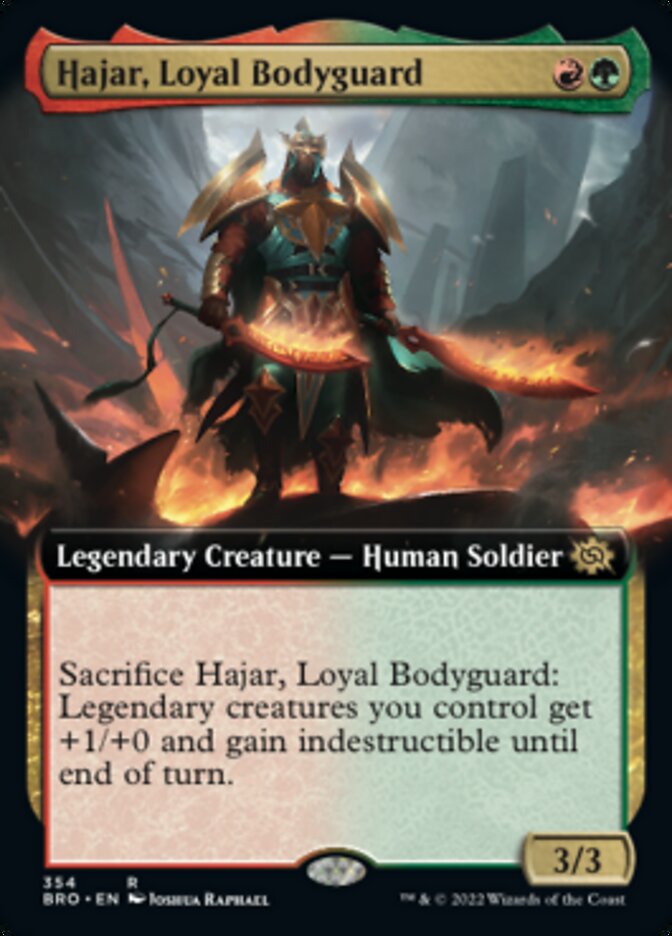 Hajar, Loyal Bodyguard (Extended Art) [The Brothers' War] | Exor Games New Glasgow