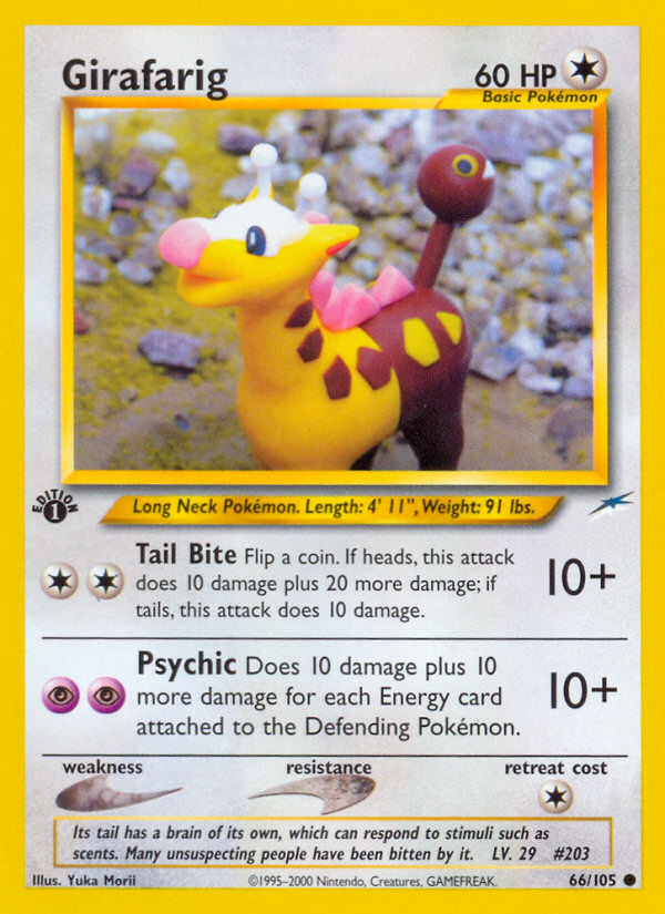 Girafarig (66/105) [Neo Destiny 1st Edition] | Exor Games New Glasgow