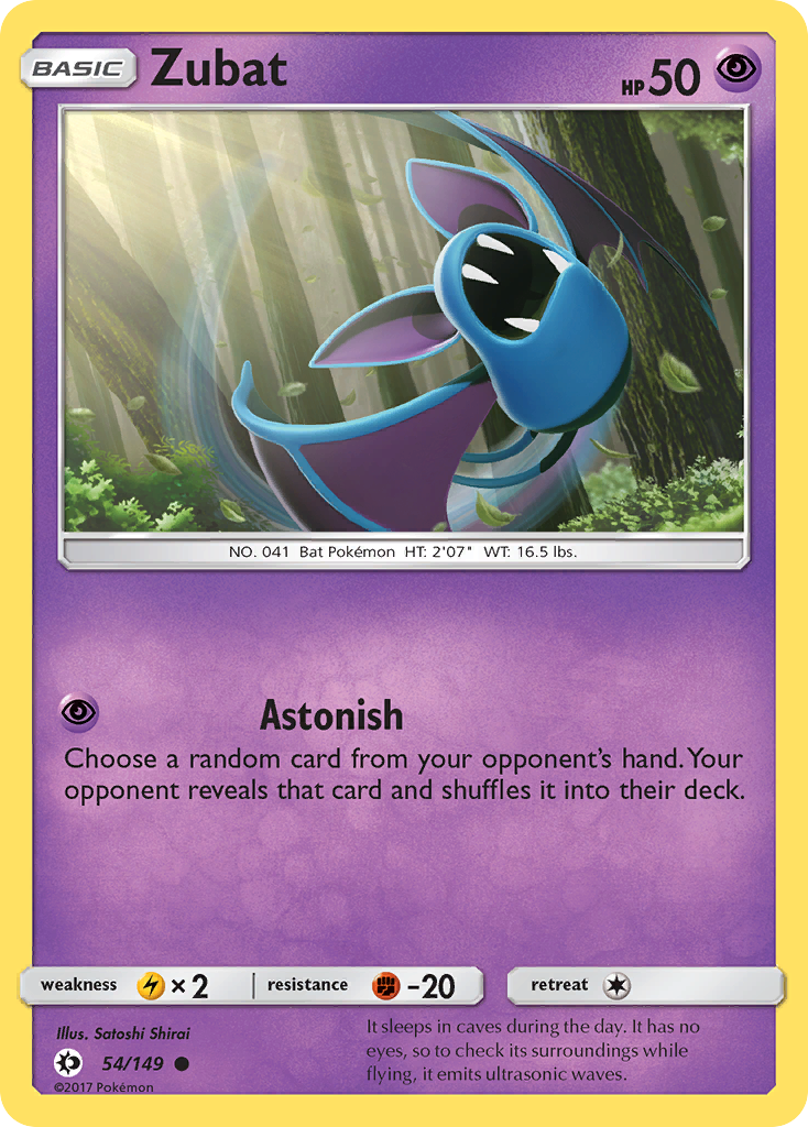 Zubat (54/149) [Sun & Moon: Base Set] | Exor Games New Glasgow