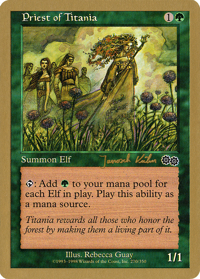 Priest of Titania (Janosch Kuhn) [World Championship Decks 2000] | Exor Games New Glasgow