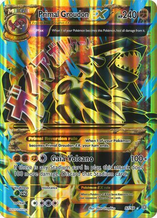 Primal Groudon EX (97/98) (Jumbo Card) [XY: Ancient Origins] | Exor Games New Glasgow