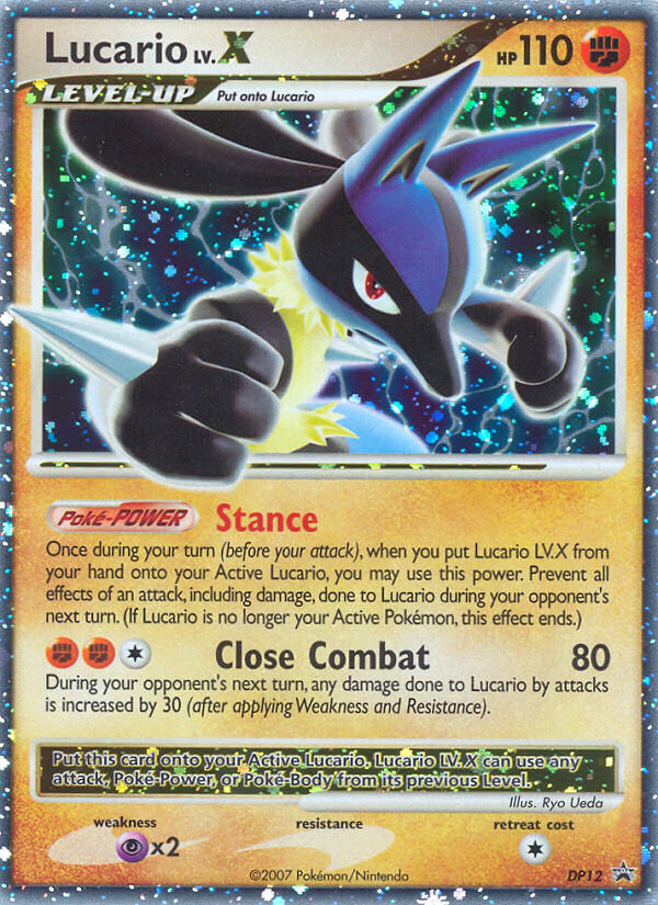 Lucario LV.X (DP12) [Diamond & Pearl: Black Star Promos] | Exor Games New Glasgow