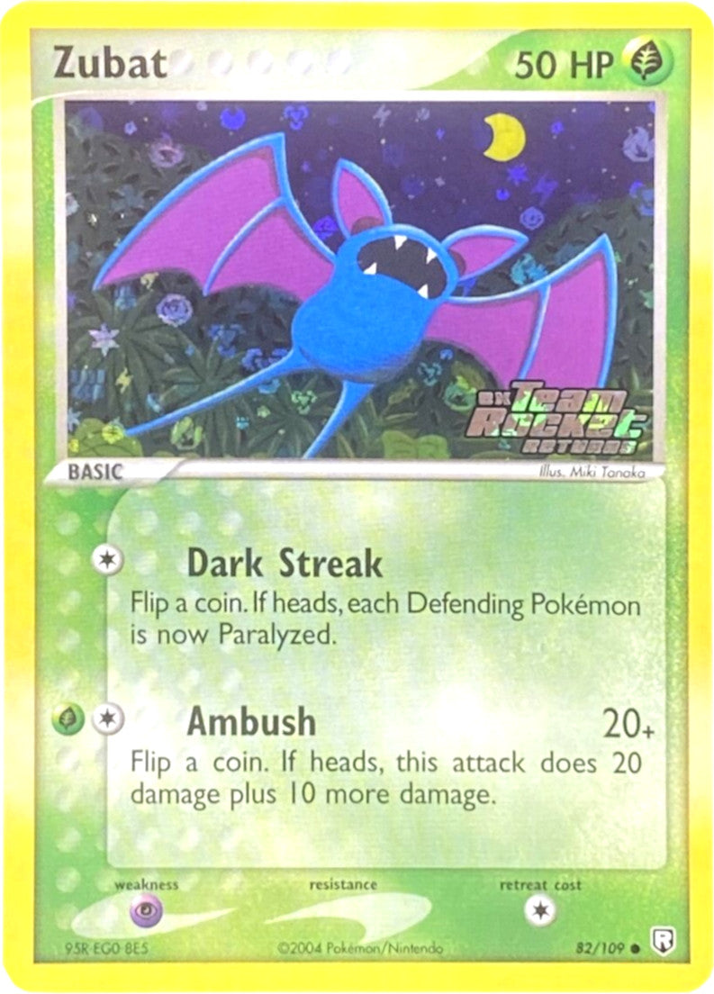 Zubat (82/109) (Stamped) [EX: Team Rocket Returns] | Exor Games New Glasgow