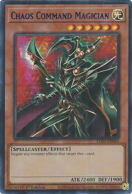 Chaos Command Magician (Blue) [LDS3-EN083] Ultra Rare | Exor Games New Glasgow