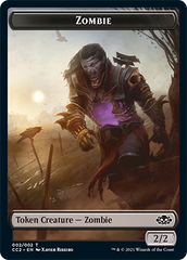 Snake // Zombie Double-sided Token [Commander Collection: Black Tokens] | Exor Games New Glasgow