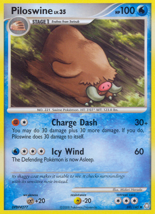 Piloswine (69/146) [Diamond & Pearl: Legends Awakened] | Exor Games New Glasgow