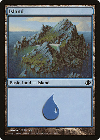 Island (31) [Duel Decks: Jace vs. Chandra] | Exor Games New Glasgow