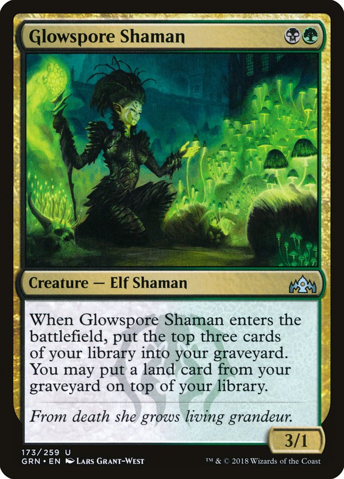 Glowspore Shaman [Guilds of Ravnica] | Exor Games New Glasgow