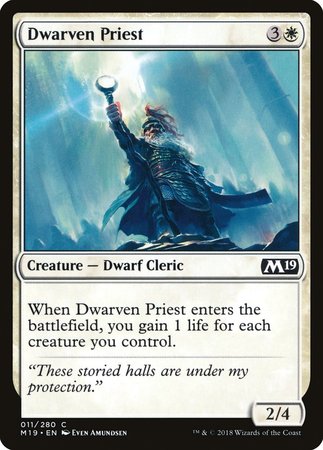 Dwarven Priest [Core Set 2019] | Exor Games New Glasgow