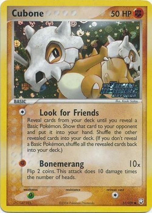 Cubone (51/109) (Stamped) [EX: Team Rocket Returns] | Exor Games New Glasgow