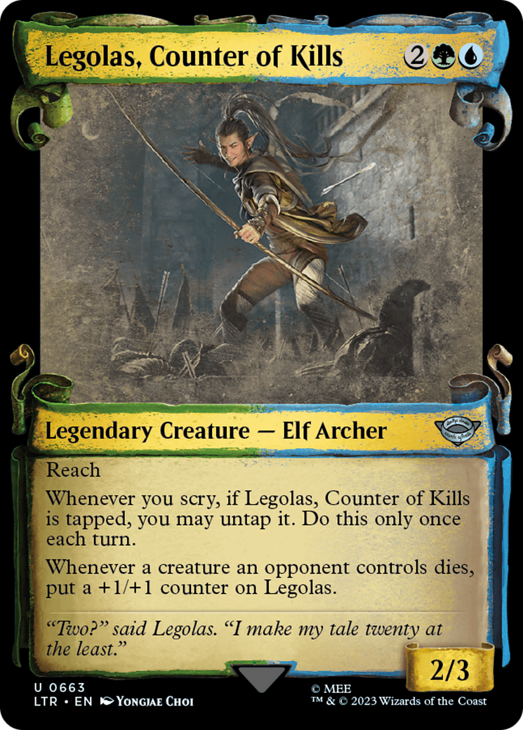 Legolas, Counter of Kills [The Lord of the Rings: Tales of Middle-Earth Showcase Scrolls] | Exor Games New Glasgow