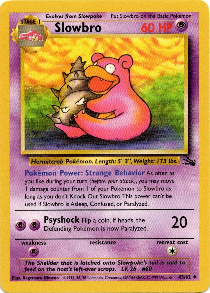 Slowbro (43/62) [Fossil Unlimited] | Exor Games New Glasgow