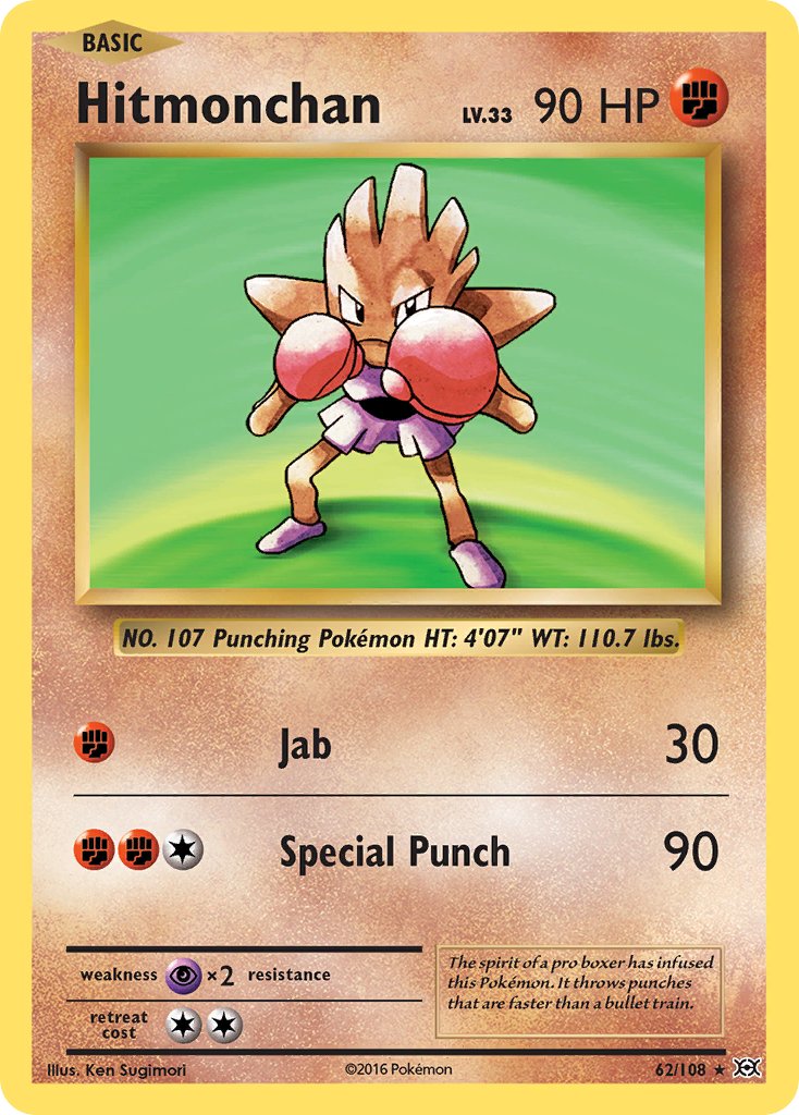 Hitmonchan (62/108) (Theme Deck Exclusive) [XY: Evolutions] | Exor Games New Glasgow