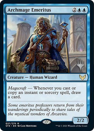 Archmage Emeritus (Promo Pack) [Strixhaven: School of Mages Promos] | Exor Games New Glasgow