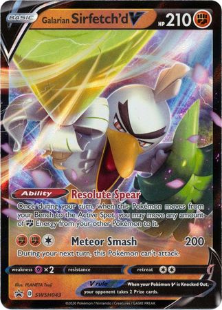 Galarian Sirfetch'd V (SWSH043) [Sword & Shield: Black Star Promos] | Exor Games New Glasgow