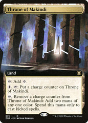 Throne of Makindi (Extended Art) [Zendikar Rising] | Exor Games New Glasgow