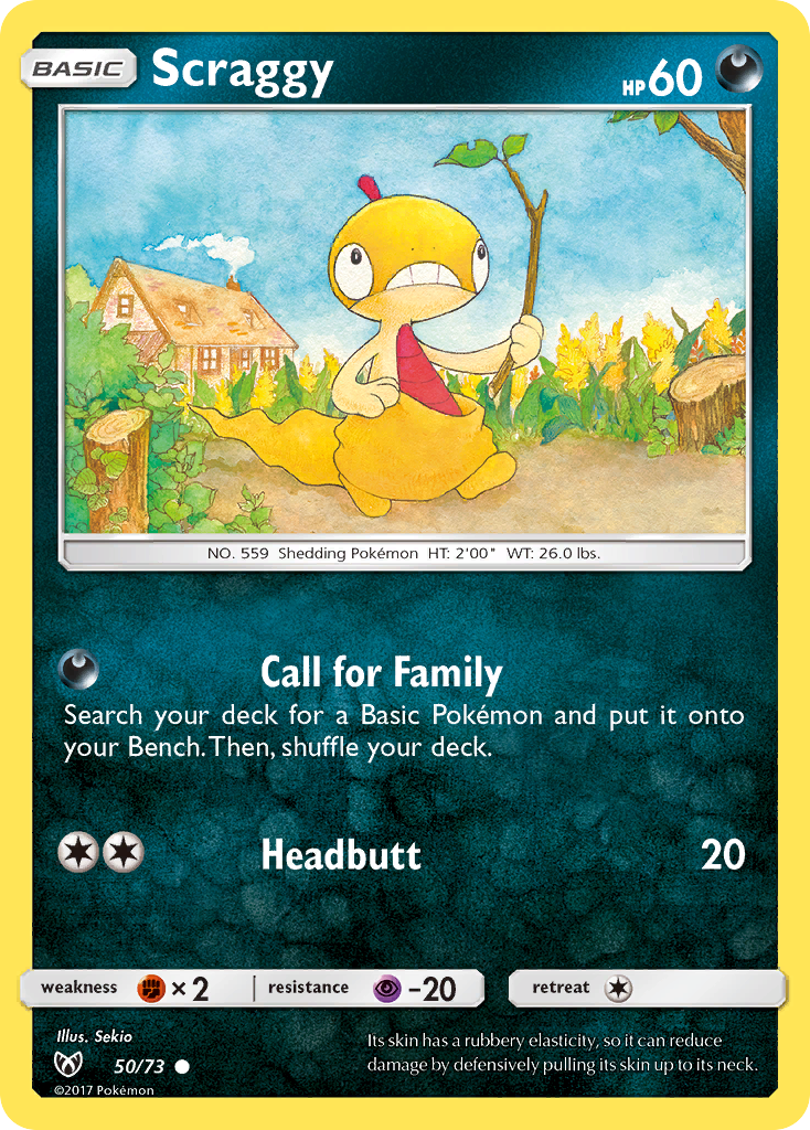 Scraggy (50/73) [Sun & Moon: Shining Legends] | Exor Games New Glasgow
