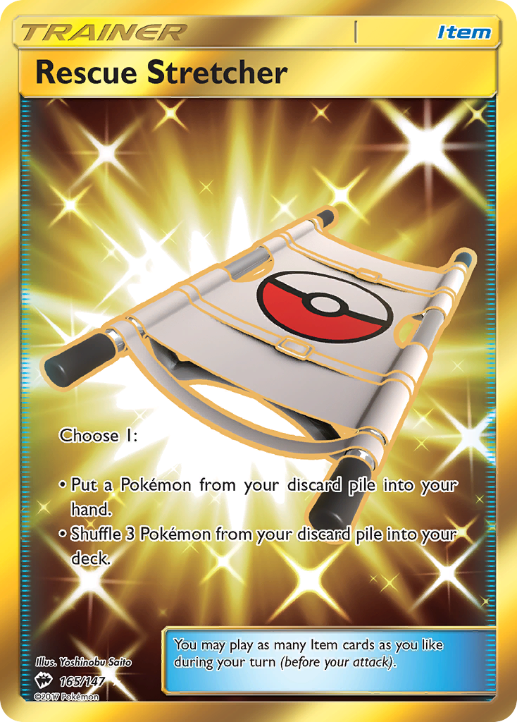 Rescue Stretcher (165/147) [Sun & Moon: Burning Shadows] | Exor Games New Glasgow