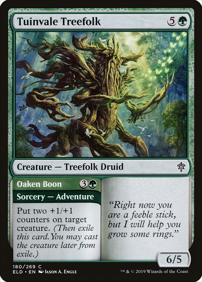 Tuinvale Treefolk // Oaken Boon [Throne of Eldraine] | Exor Games New Glasgow