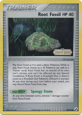 Root Fossil (80/92) (Stamped) [EX: Legend Maker] | Exor Games New Glasgow