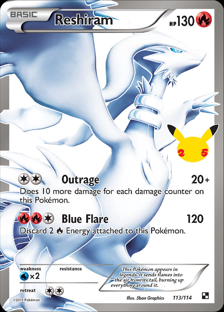 Reshiram (113/114) [Celebrations: 25th Anniversary - Classic Collection] | Exor Games New Glasgow