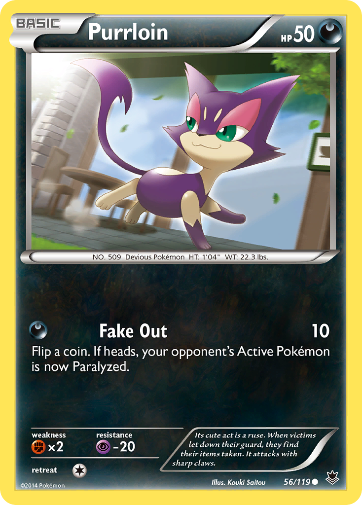 Purrloin (56/119) [XY: Phantom Forces] | Exor Games New Glasgow