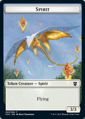 Spirit (003) // Thopter Double-sided Token [Innistrad: Crimson Vow Commander Tokens] | Exor Games New Glasgow