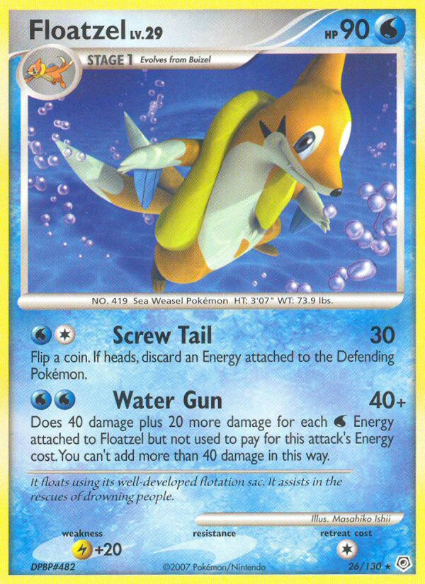 Floatzel (26/130) [Diamond & Pearl: Base Set] | Exor Games New Glasgow