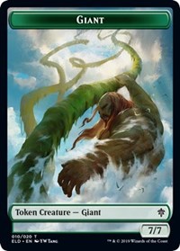 Giant // Food (17) Double-sided Token [Throne of Eldraine Tokens] | Exor Games New Glasgow