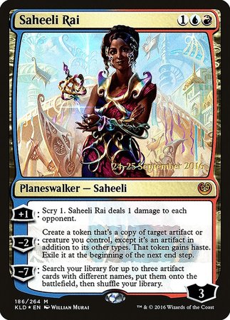 Saheeli Rai [Kaladesh Promos] | Exor Games New Glasgow