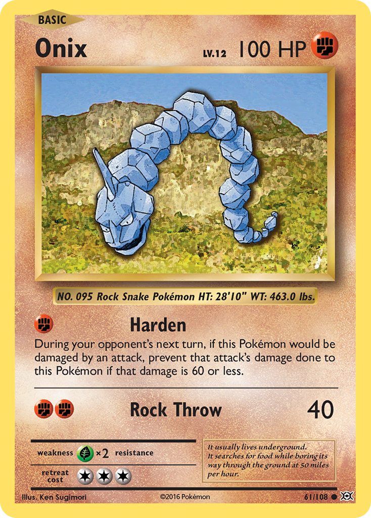 Onix (61/108) [XY: Evolutions] | Exor Games New Glasgow