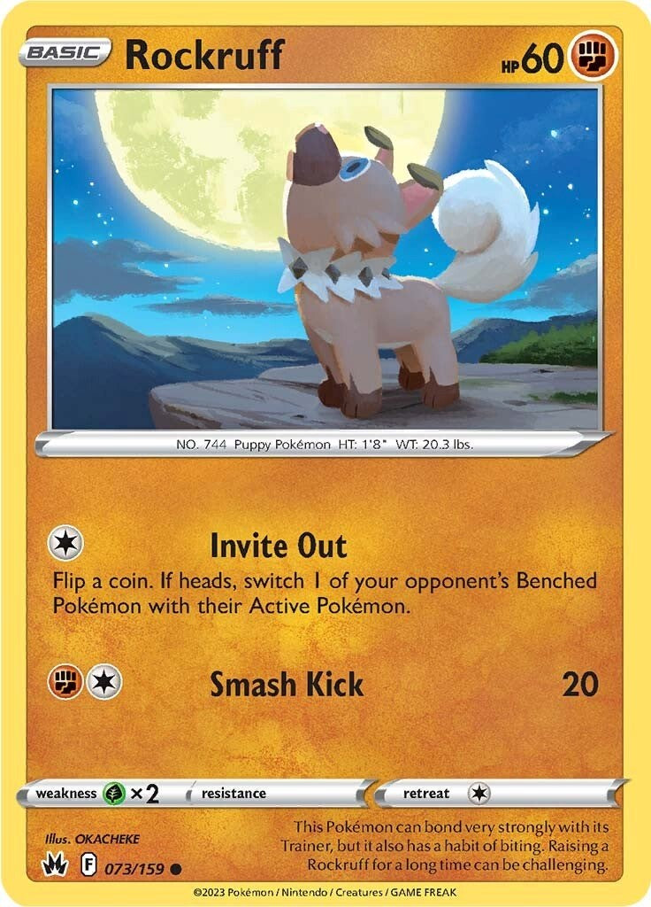 Rockruff (073/159) [Sword & Shield: Crown Zenith] | Exor Games New Glasgow