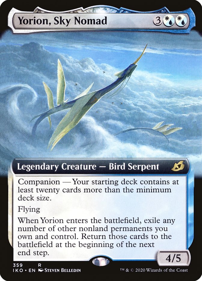 Yorion, Sky Nomad (Extended Art) [Ikoria: Lair of Behemoths] | Exor Games New Glasgow