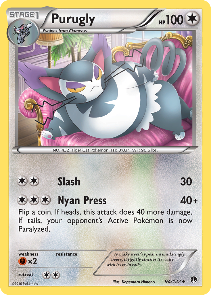 Purugly (94/122) [XY: BREAKpoint] | Exor Games New Glasgow