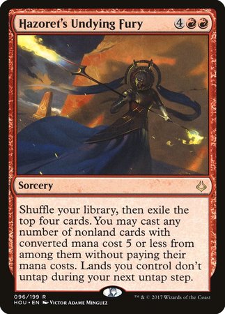 Hazoret's Undying Fury [Hour of Devastation] | Exor Games New Glasgow