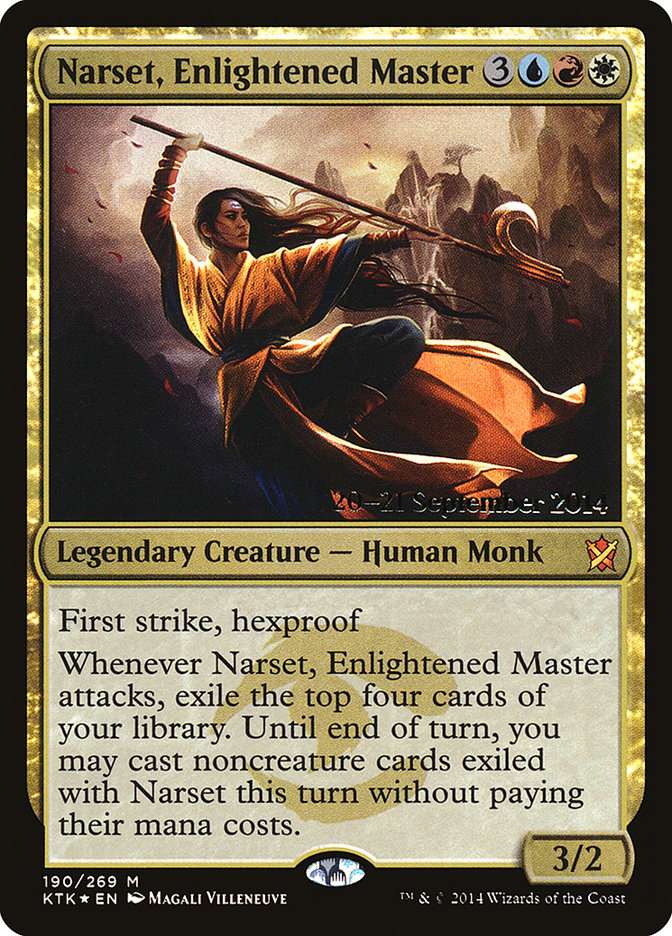 Narset, Enlightened Master  [Khans of Tarkir Prerelease Promos] | Exor Games New Glasgow