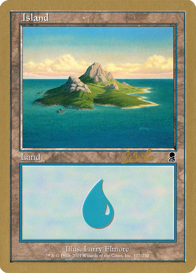 Island (cr337a) (Carlos Romao) [World Championship Decks 2002] | Exor Games New Glasgow