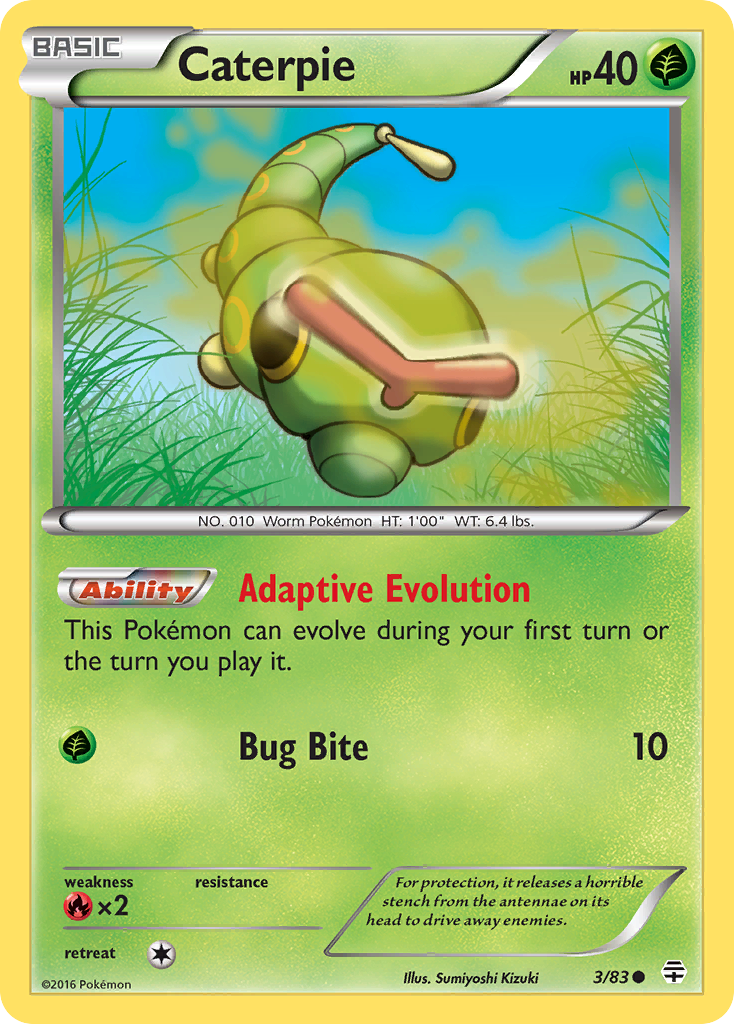 Caterpie (3/83) [XY: Generations] | Exor Games New Glasgow