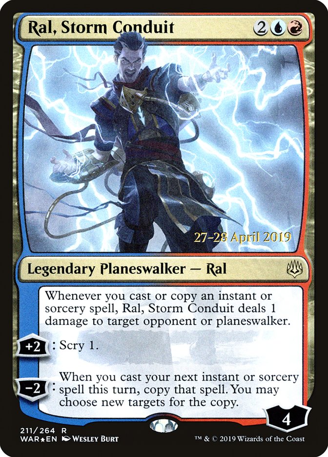 Ral, Storm Conduit  [War of the Spark Prerelease Promos] | Exor Games New Glasgow