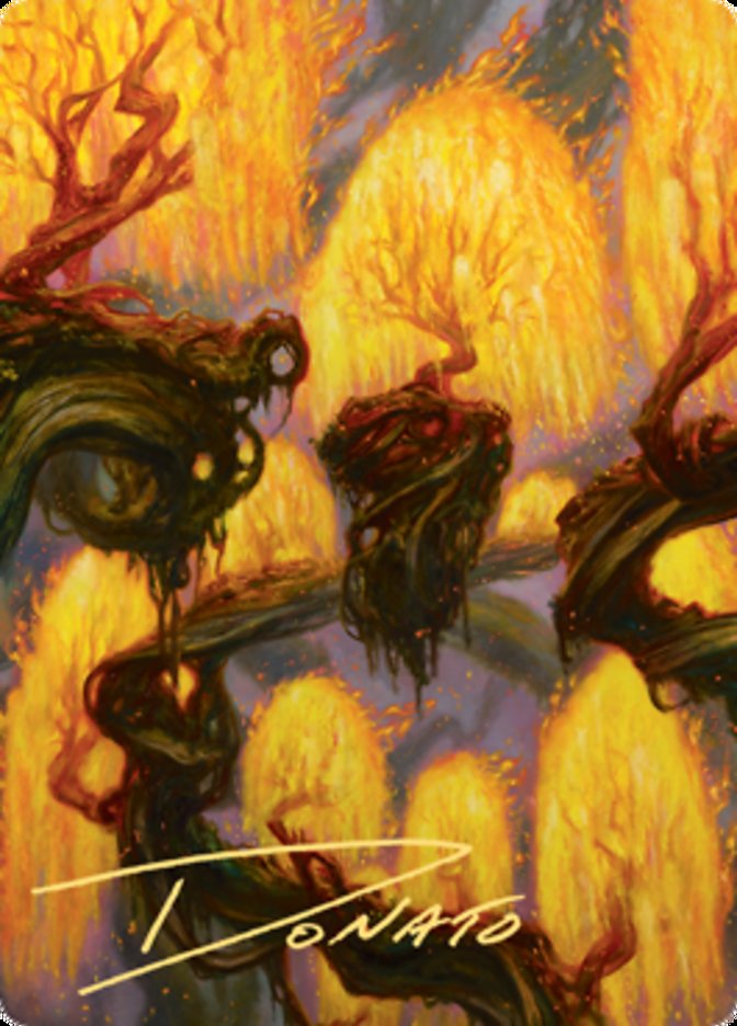 Grove of the Burnwillows Art Card (Gold-Stamped Signature) [Zendikar Rising Art Series] | Exor Games New Glasgow