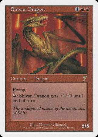 Shivan Dragon [Seventh Edition] | Exor Games New Glasgow