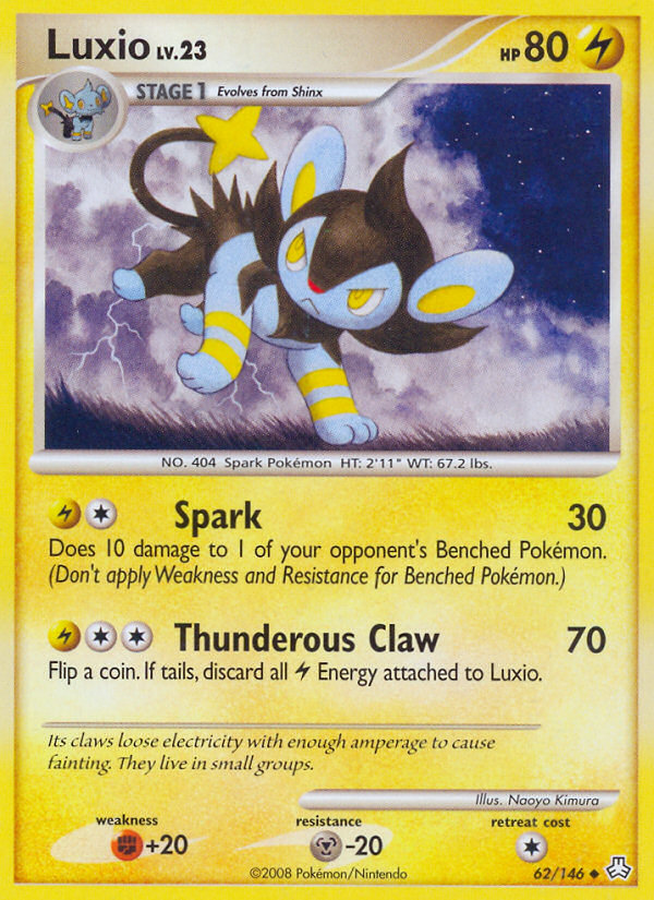 Luxio (62/146) [Diamond & Pearl: Legends Awakened] | Exor Games New Glasgow