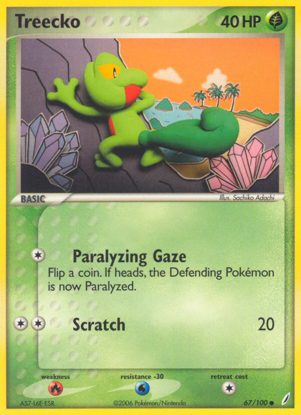 Treecko (67/100) [EX: Crystal Guardians] | Exor Games New Glasgow