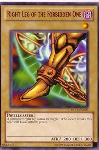 Right Leg of the Forbidden One (Red) [DL11-EN002] Rare | Exor Games New Glasgow