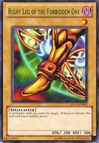 Right Leg of the Forbidden One (Green) [DL11-EN002] Rare | Exor Games New Glasgow