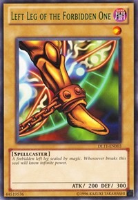 Left Leg of the Forbidden One (Green) [DL11-EN003] Rare | Exor Games New Glasgow